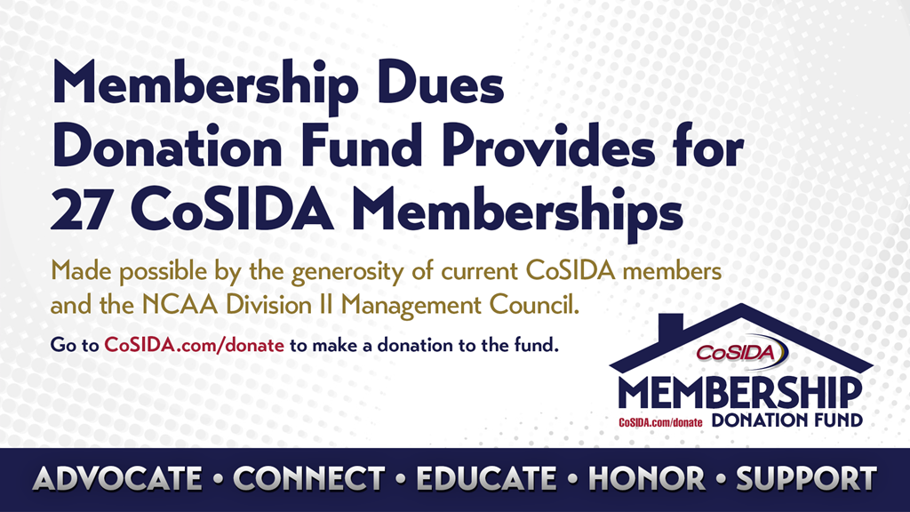 Membership Dues Donation Fund Provides for 27 CoSIDA Memberships